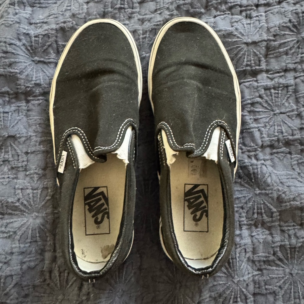 Vans Black Slip-On Sneakers